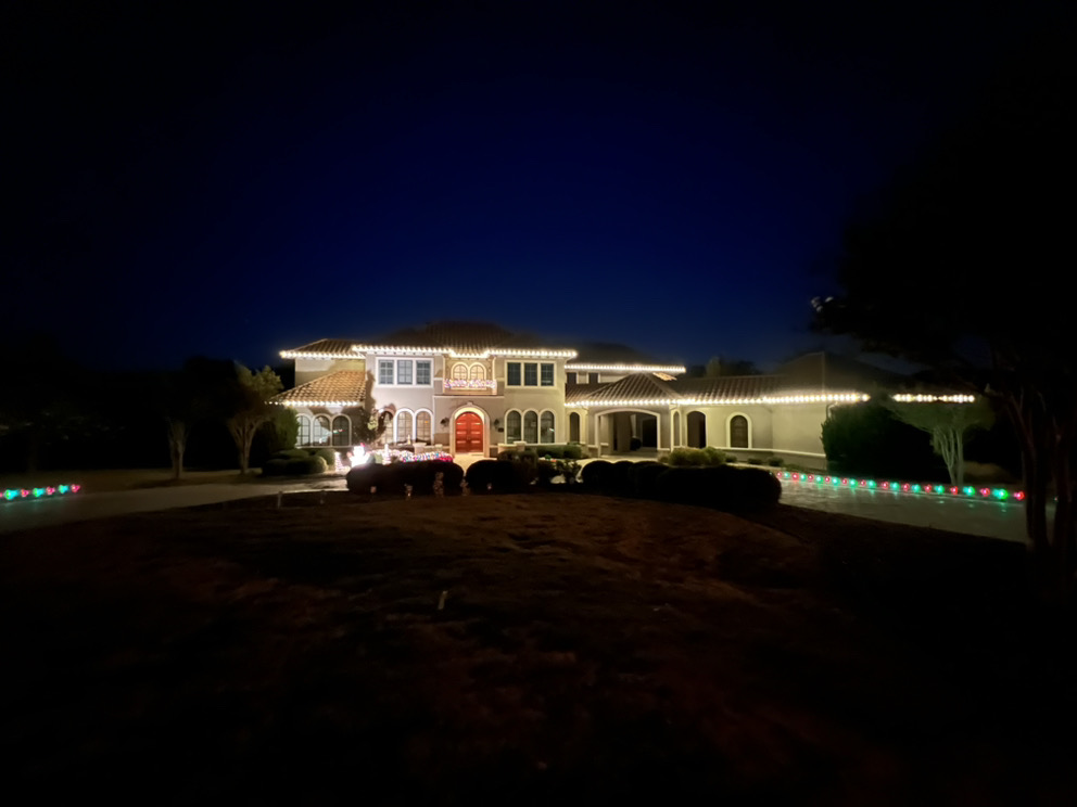 Dusk roofline permanent lighting installation