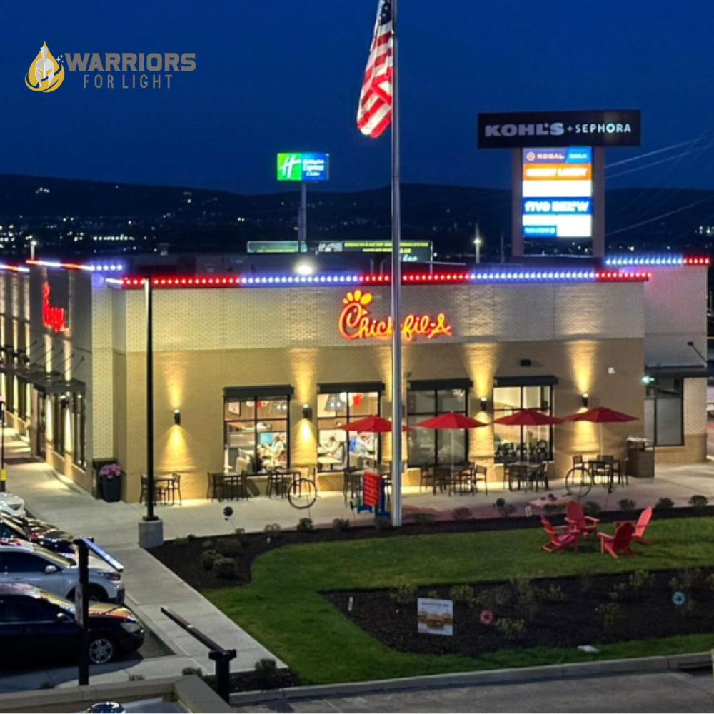 Warriors for Light commercial outdoor lighting Texas